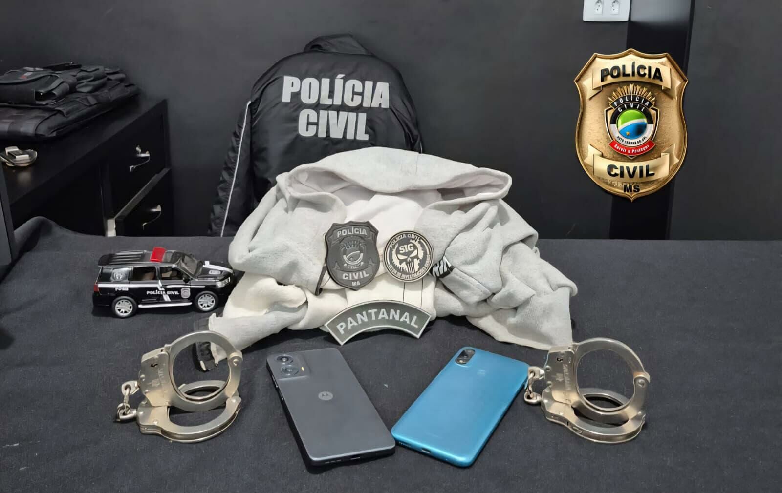 Imagem de compartilhamento para o artigo Identificado autor e receptadores de furto em oficina no Centro de Costa Rica da MS Todo dia